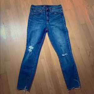 GAP Ripped Ankle Jeans